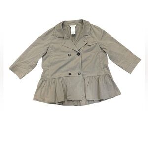 ‘S MaxMara 3/4 Sleeve Peplum Blazer